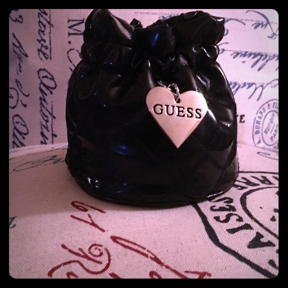 Guess Handbags - Guess jewelry sachet ... patten leather